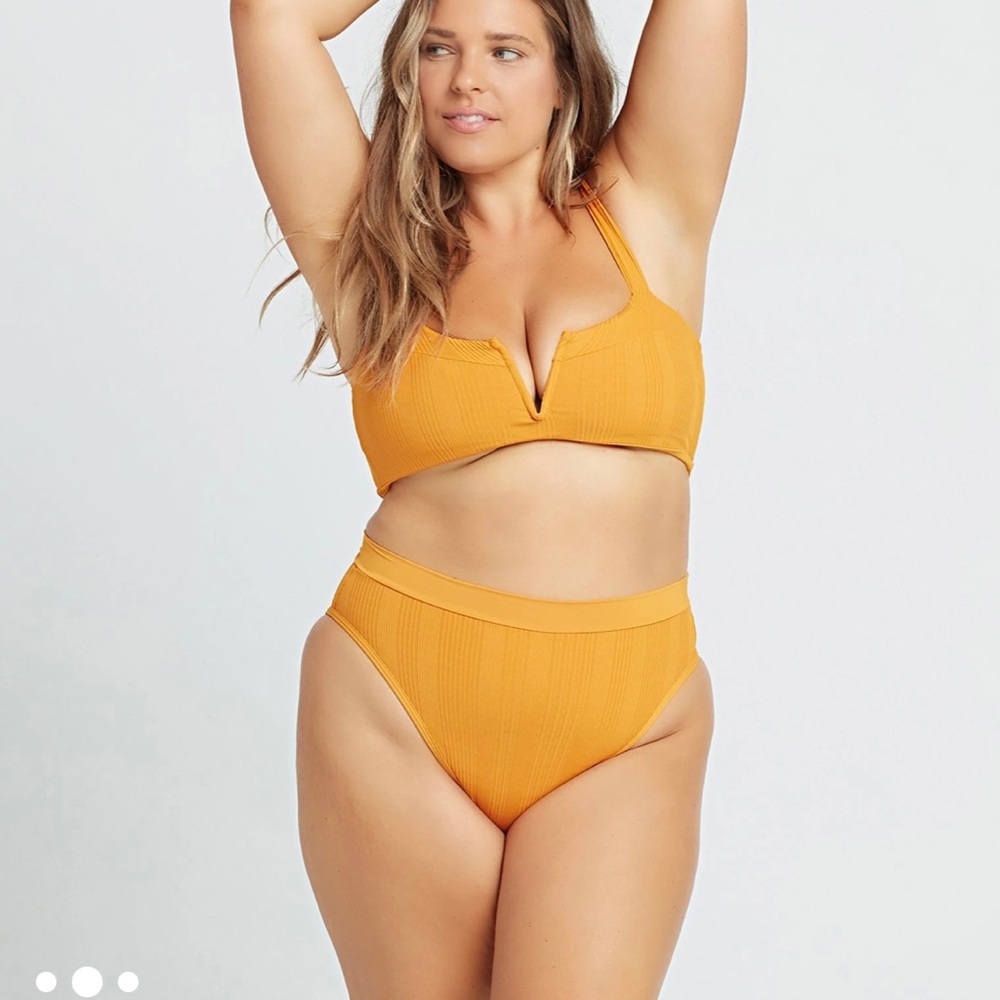 L*Space Pointelle Rib Frenchi Bikini Bottom XL